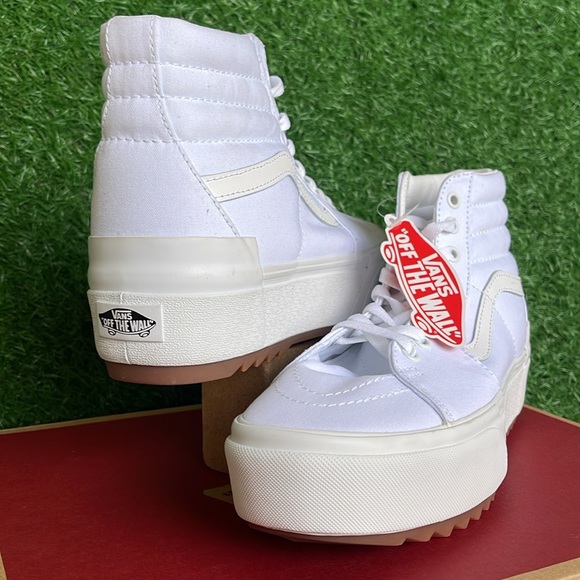 Vans WMNS Sk8-Hi Stacked (Canvas) True White
VN0A4BTWL5R Platforms Sneakers NIB - Picture 11 of 16